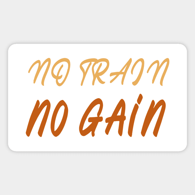 no train, no gain, swimming design v4 Magnet by H2Ovib3s